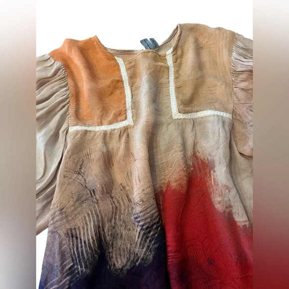 Anthropologie Bl^nk London Shira Peasant Blouse - Picture 4 of 9